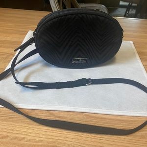 Vera Bradley Black Zebra Flock Crossbody Bag